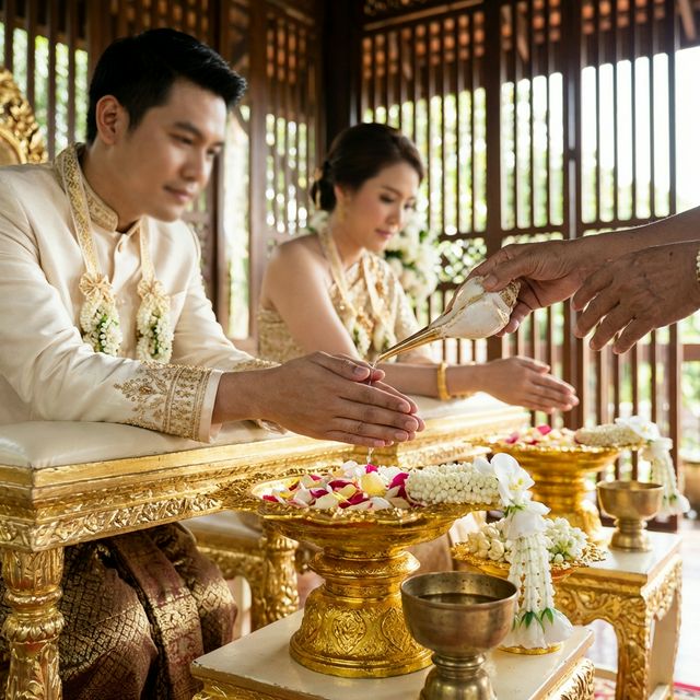 Traditional Thai wedding ceremony